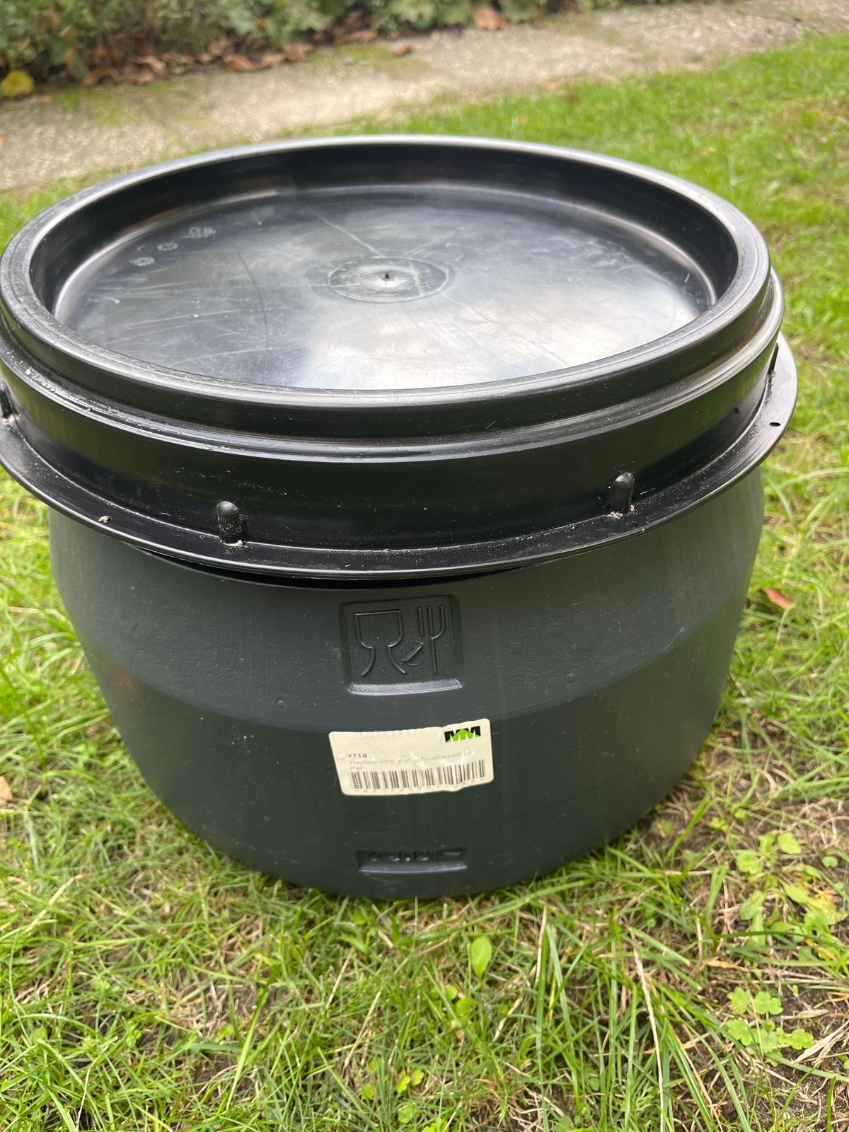Voerton, luchtdicht, 18 liter - Ideaal voor opslag, Ophalen, Gebruikt