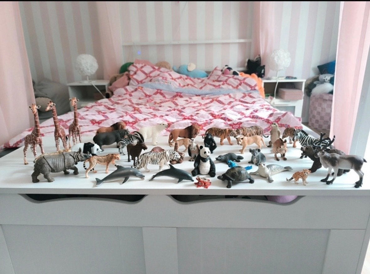 Grote collectie schleich dierenfiguren goede staat, Ophalen of Verzenden, Gebruikt