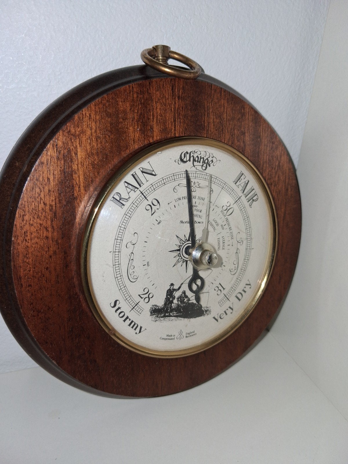 Vintage Barometer - Made in England - Hout, Gebruikt, Verzenden, Onbekend, Onbekend