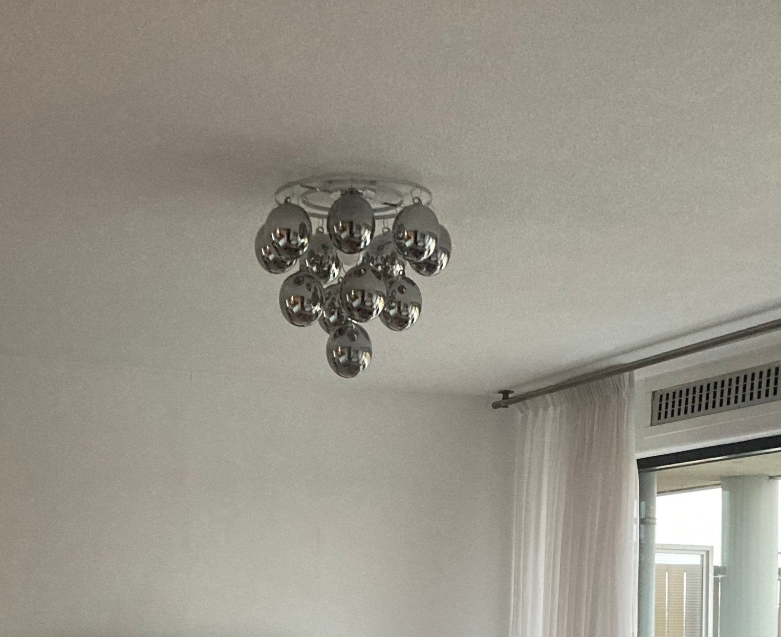 Leuchten Direkt Drips plafondlamp 39x40cm ZGAN, Ophalen, Zo goed als nieuw, Glas