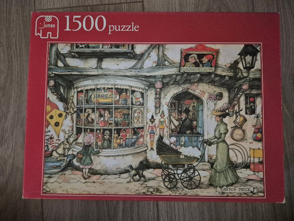 Jumbo puzzel 1500 stukjes - Anton Pieck, Ophalen, 500 t/m 1500 stukjes, Gebruikt, Legpuzzel