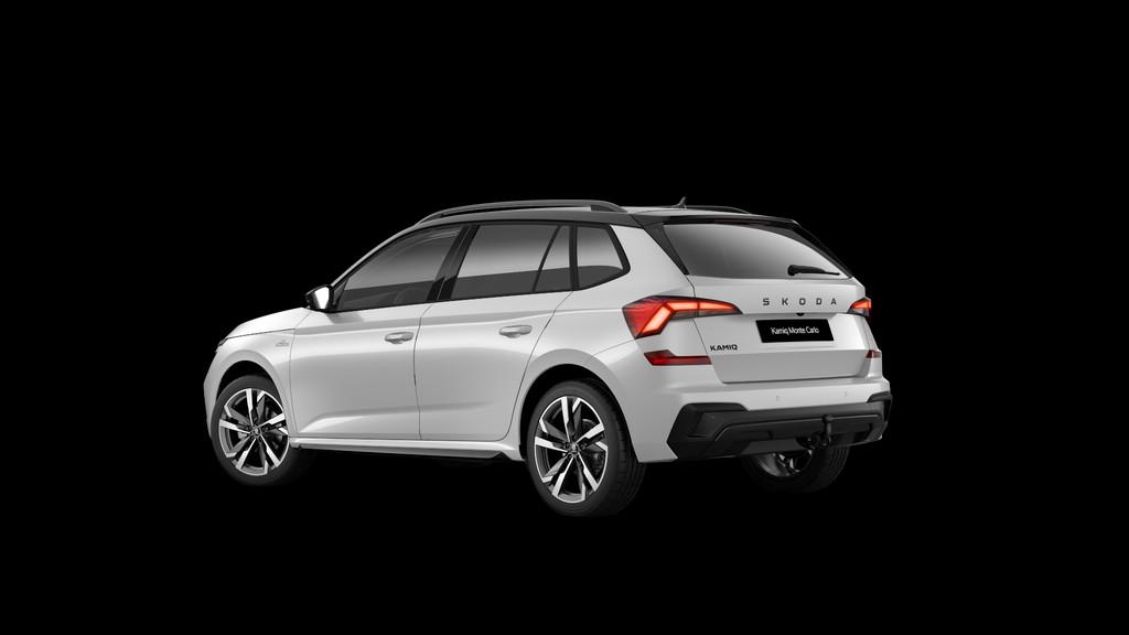 Skoda Kamiq 1.0 TSI 115pk DSG Monte Carlo | Trekhaak Wegklap, Auto's, 12 maanden, Euro 6, Wit, Nieuw