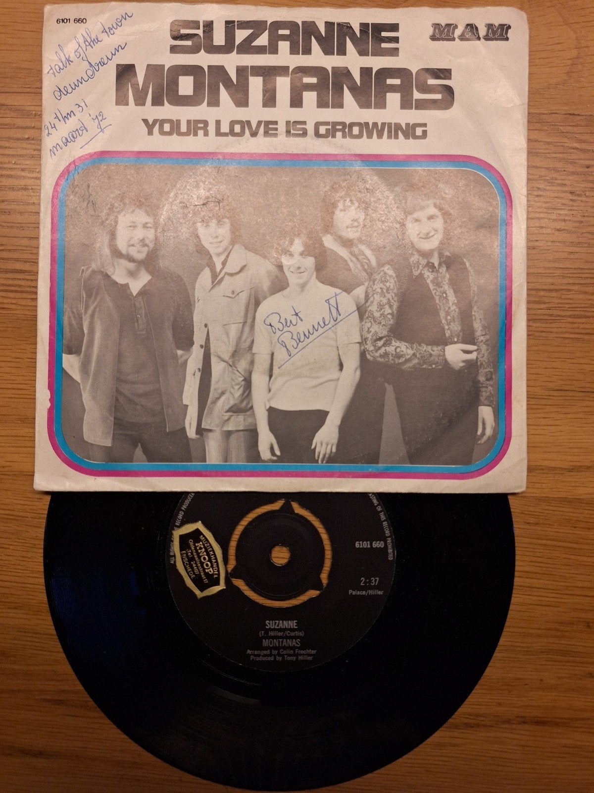 Suzanne Montanas - Your Love Is Growing (Single), Gebruikt, Pop, 7 inch, Ophalen of Verzenden