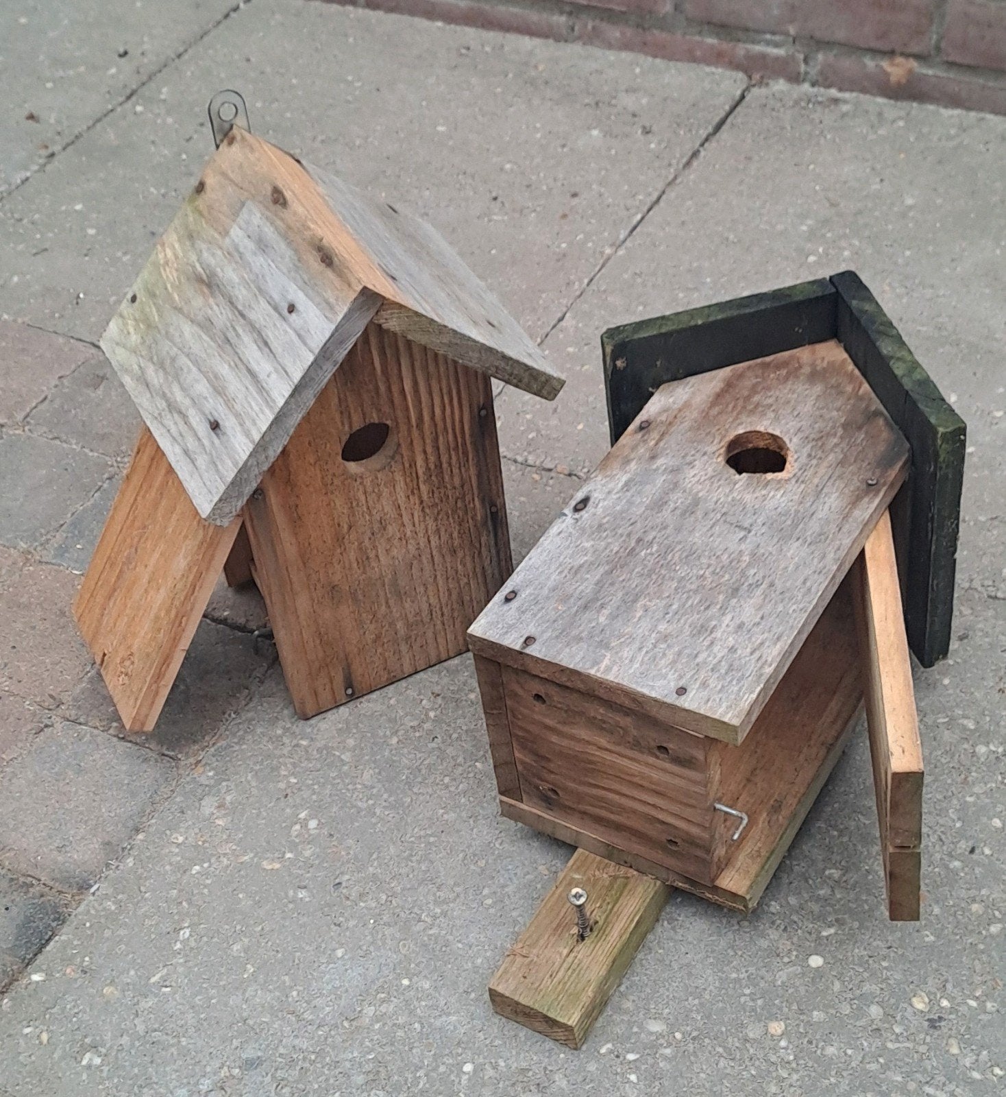 Nestkastje vogelhuisje 32mm koolmezen pimpelmezen, Ophalen, Gebruikt