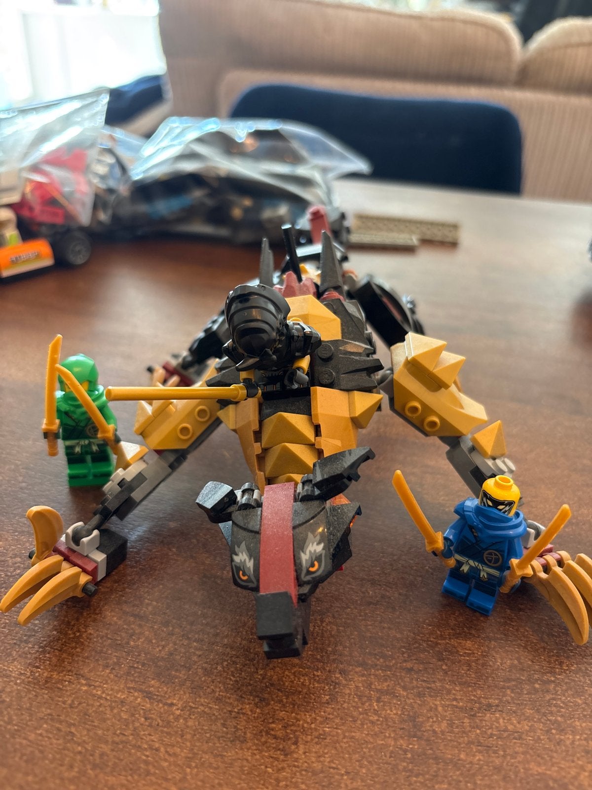 LEGO Ninjago Gouden Draak met Minifiguren 71790, Ophalen of Verzenden, Gebruikt, Overige merken