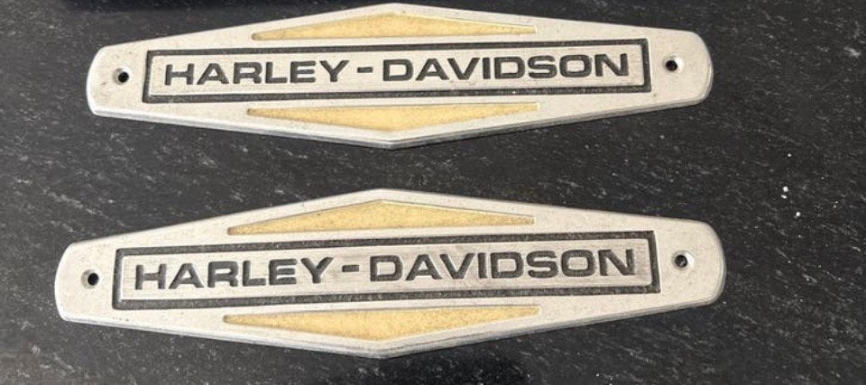 Harley-Davidson Tankemblemen Panhead Servicar 1966-1972, Ophalen of Verzenden, Gebruikt