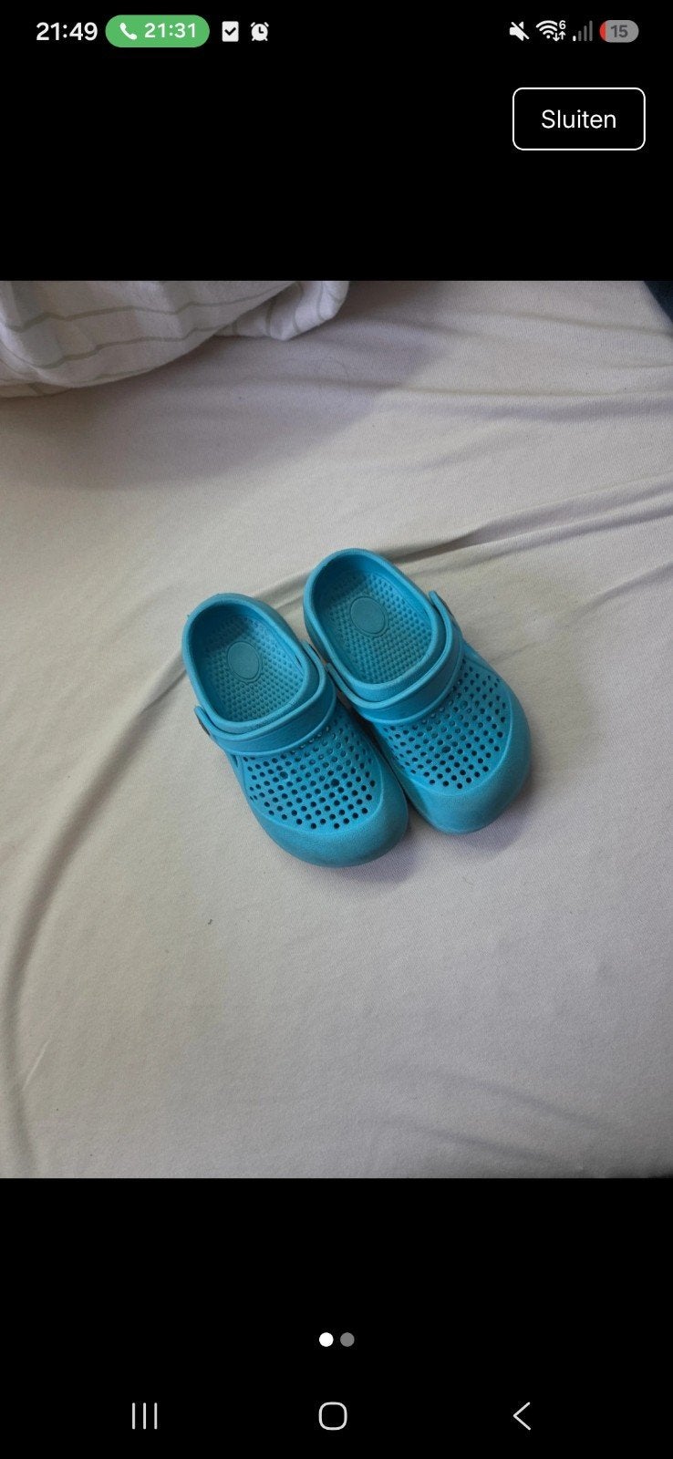 Blauwe waterschoenen voor kinderen, Gebruikt, Verzenden, Jongen of Meisje, Schoenen