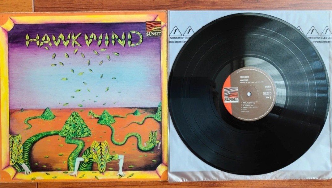Hawkwind - Hawkwind (UK 2e persing Sunset Records), Cd's en Dvd's, Vinyl | Rock, Gebruikt, LP, Import, 12 inch, Ophalen of Verzenden