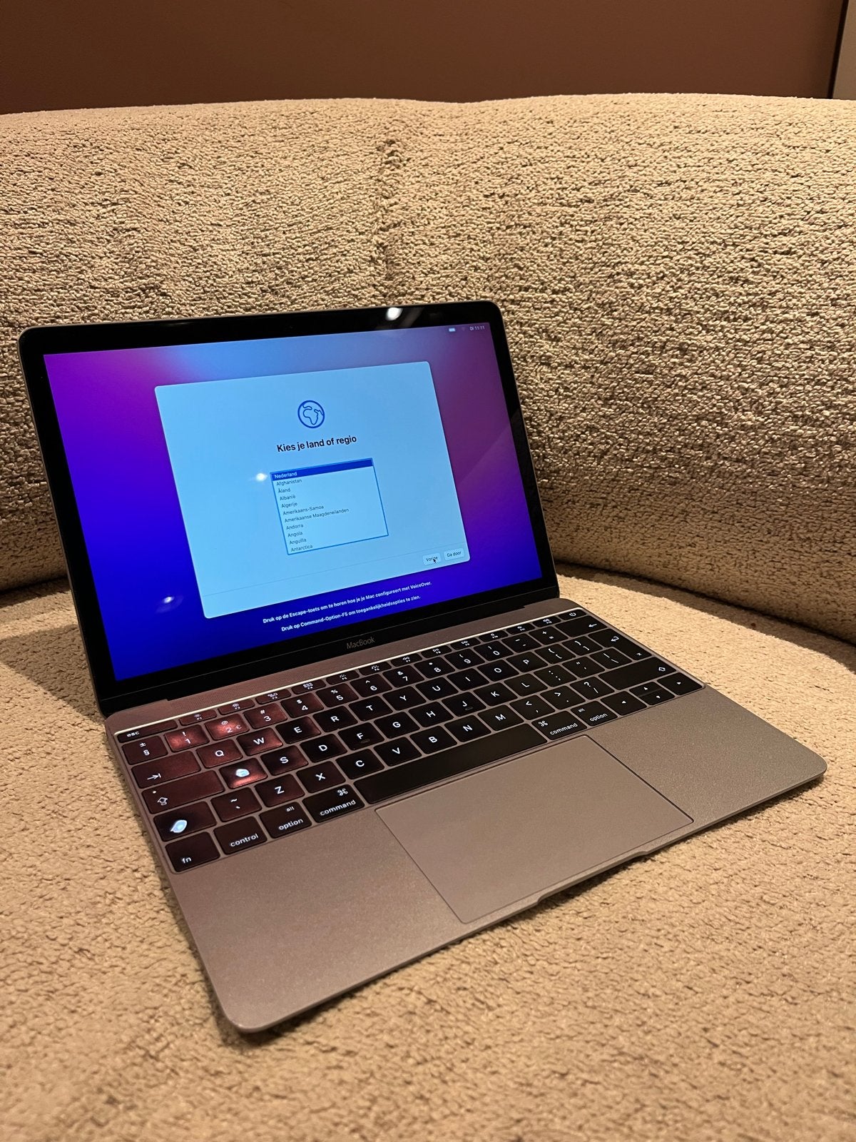 MacBook 12 inch (2017) - Spacegrijs - 256GB SSD, Computers en Software, Apple Macbooks, Gebruikt, 256 GB, Qwerty, 8 GB