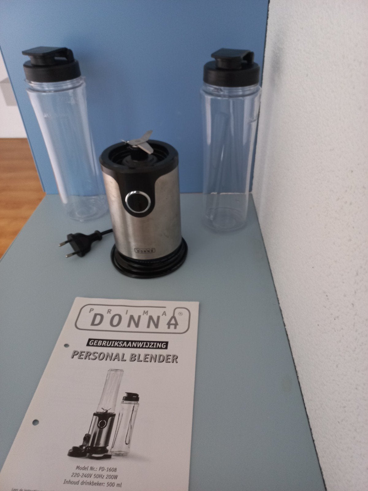 Prima Donna blender-2 drinkbekers 500 ml-gebruiksaanwijzing, Ophalen of Verzenden, Nieuw, Blender