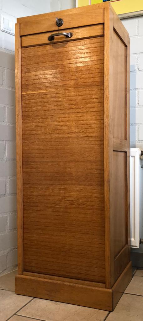 Licht eiken kastje met rolluik en 6 plankjes !, Huis en Inrichting, Kasten | Roldeurkasten en Archiefkasten, Ophalen, Minder dan 50 cm