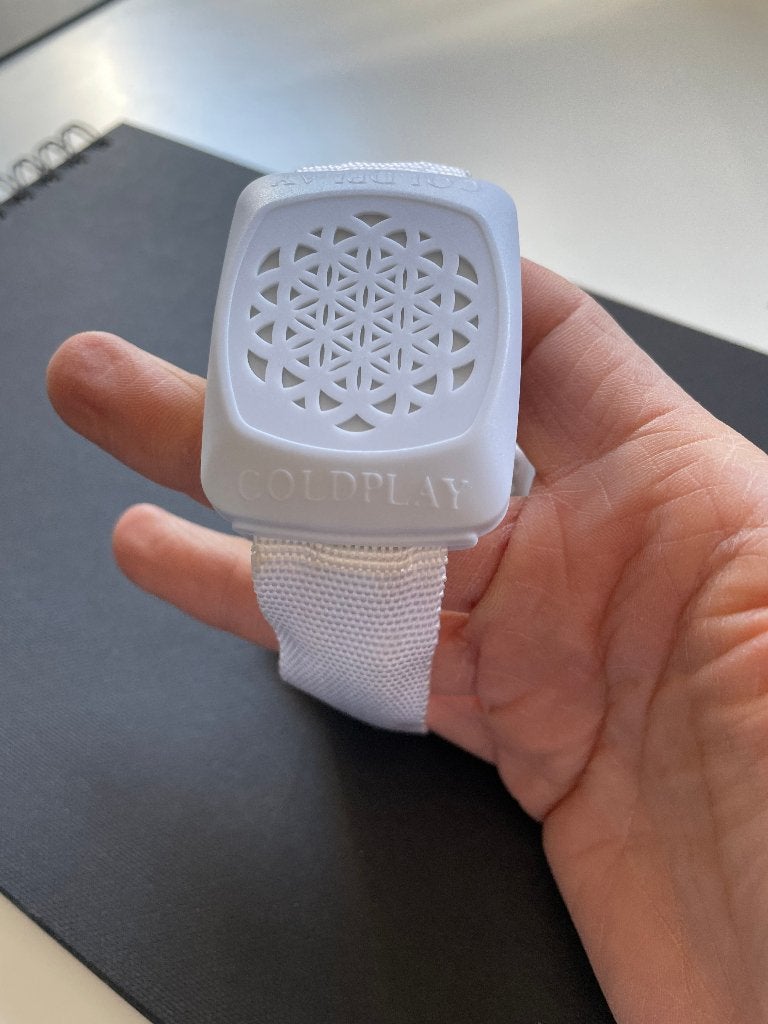 Coldplay mechandise witte armband van lichtshow, Ophalen of Verzenden, Nieuw, Overige typen