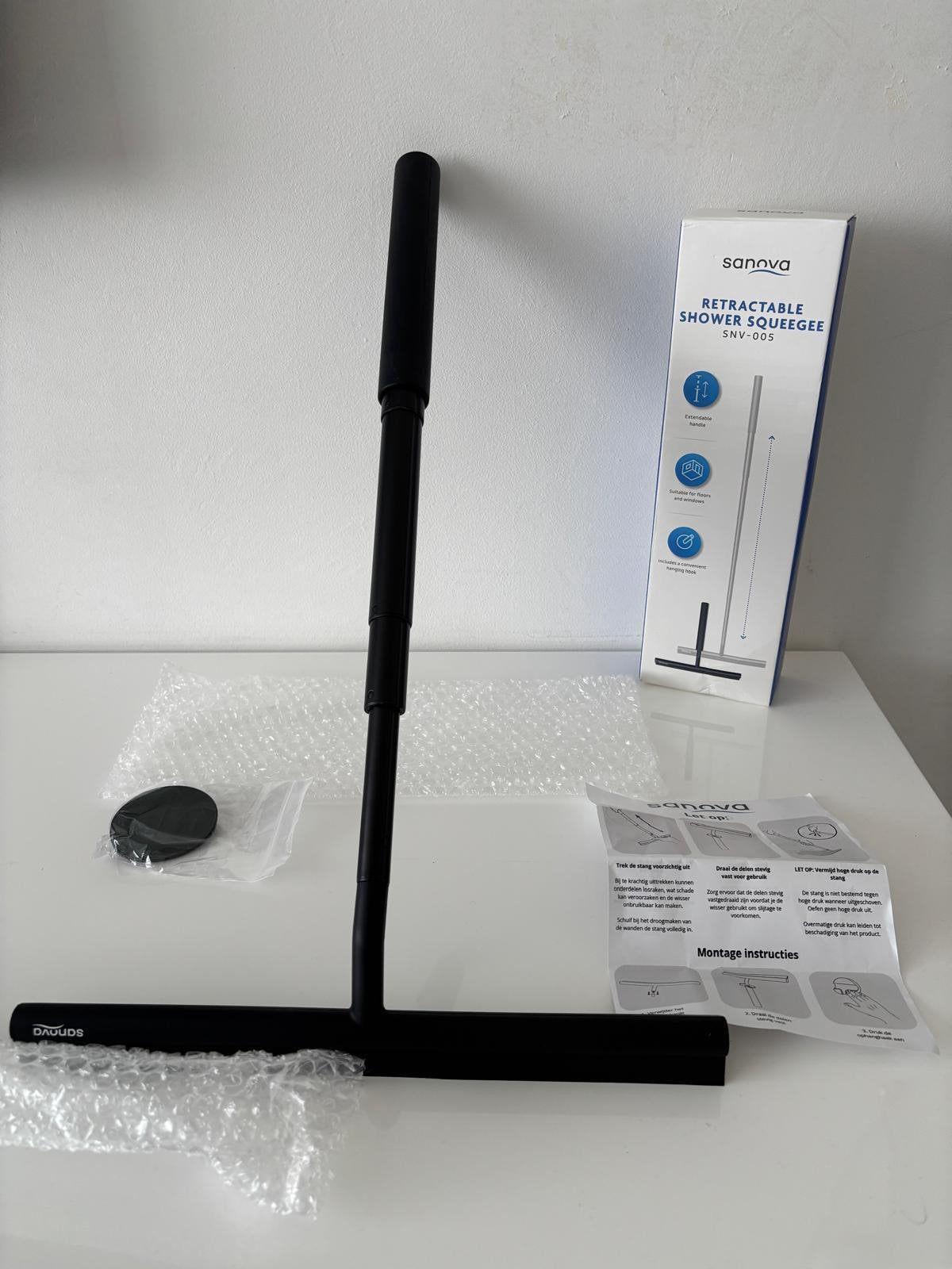 Sanova professioneel 1meter uitschuifbaar raamwisser trekker, Ophalen, Raamwisser of Trekker