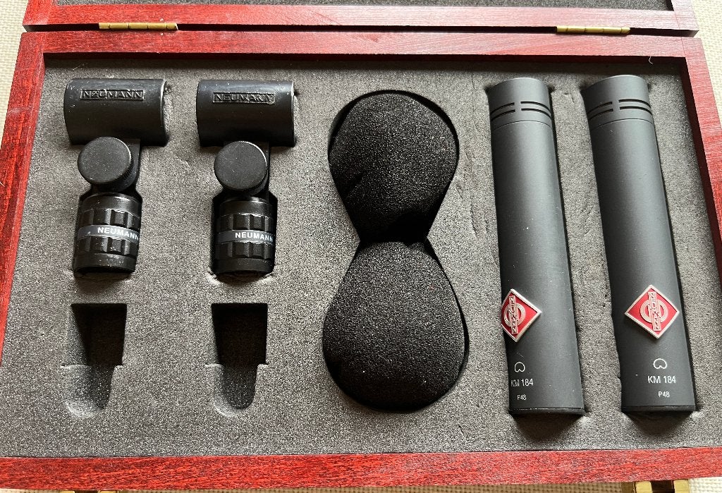 Neumann KM 184 Stereo Set, Ophalen of Verzenden, Gebruikt, Studiomicrofoon