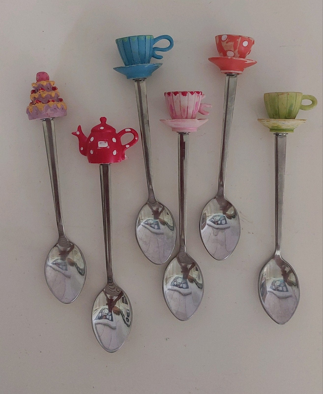 6 Theelepeltjes/ koffielepeltjes merk Blond Amsterdam thee, Ophalen of Verzenden, Gebruikt