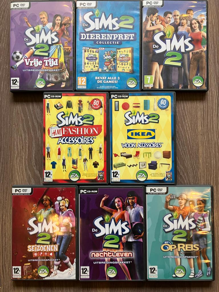 De Sims 2 PC CD-ROM Uitbreidingspakketten Collectie, Gebruikt, 1 speler, Ophalen of Verzenden, Vanaf 12 jaar