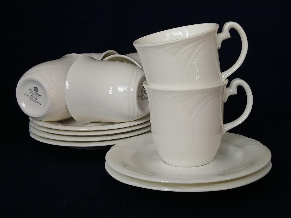 Royal Albert Horizons Profile - 6 kop en schotels, Ophalen of Verzenden, Zo goed als nieuw, Overige stijlen, Kop(pen) en/of Schotel(s)