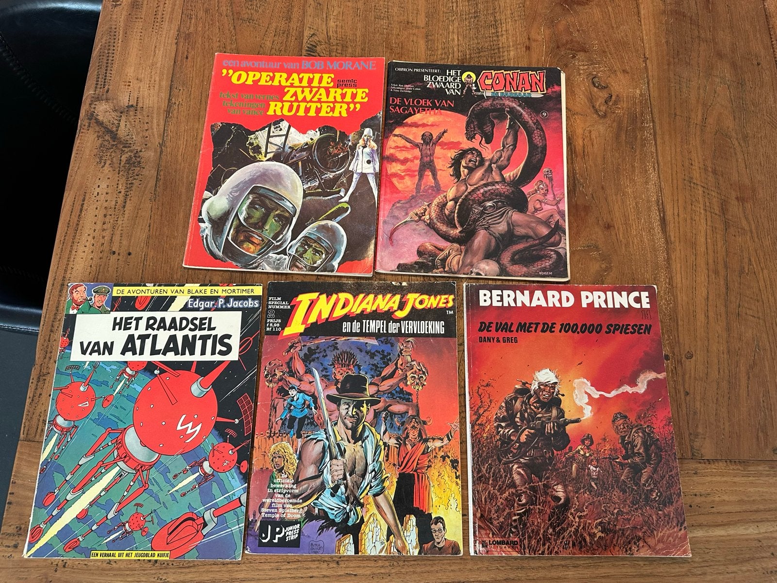Diverse stripboeken: Bob Morane, Conan, Blake & Mortimer, Boeken, Stripboeken, Gelezen, Meerdere stripboeken, Ophalen of Verzenden