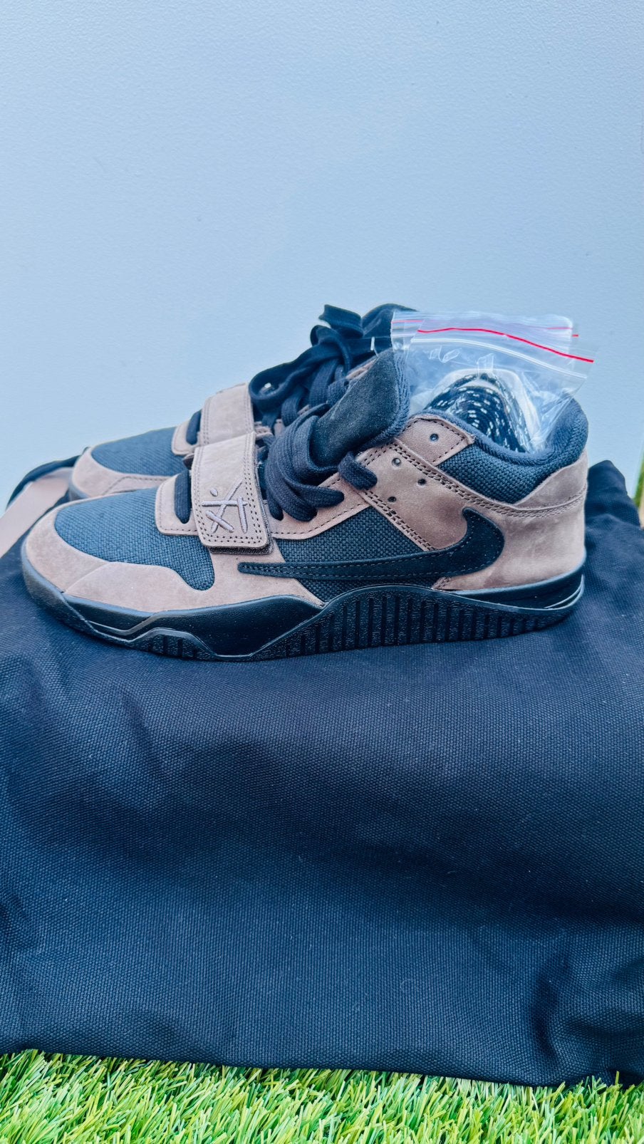 Nike Jumpman Jack TS 42,5 Travis Scott., Ophalen of Verzenden, Nieuw, Bruin, Sneakers of Gympen