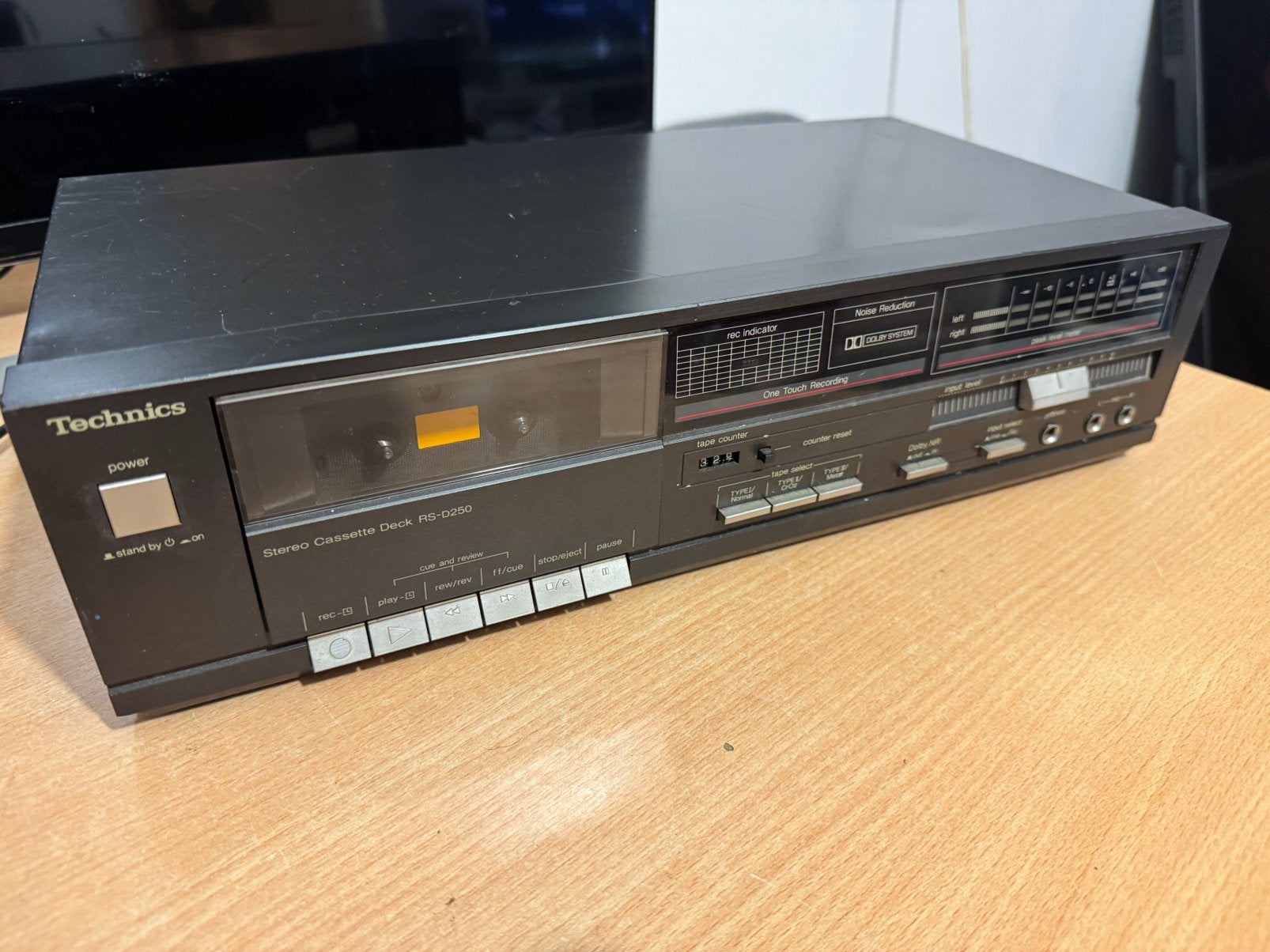 Cassettedeck Technics RS-D250, Audio, Tv en Foto, Cassettedecks, Ophalen of Verzenden, Enkel, Overige merken, Tiptoetsen