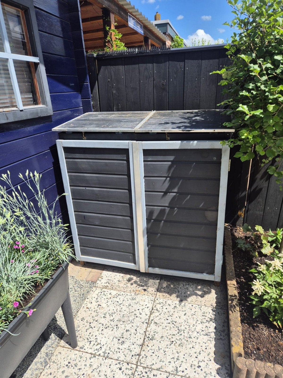 containerbox, Ophalen, Hout, Containerberging