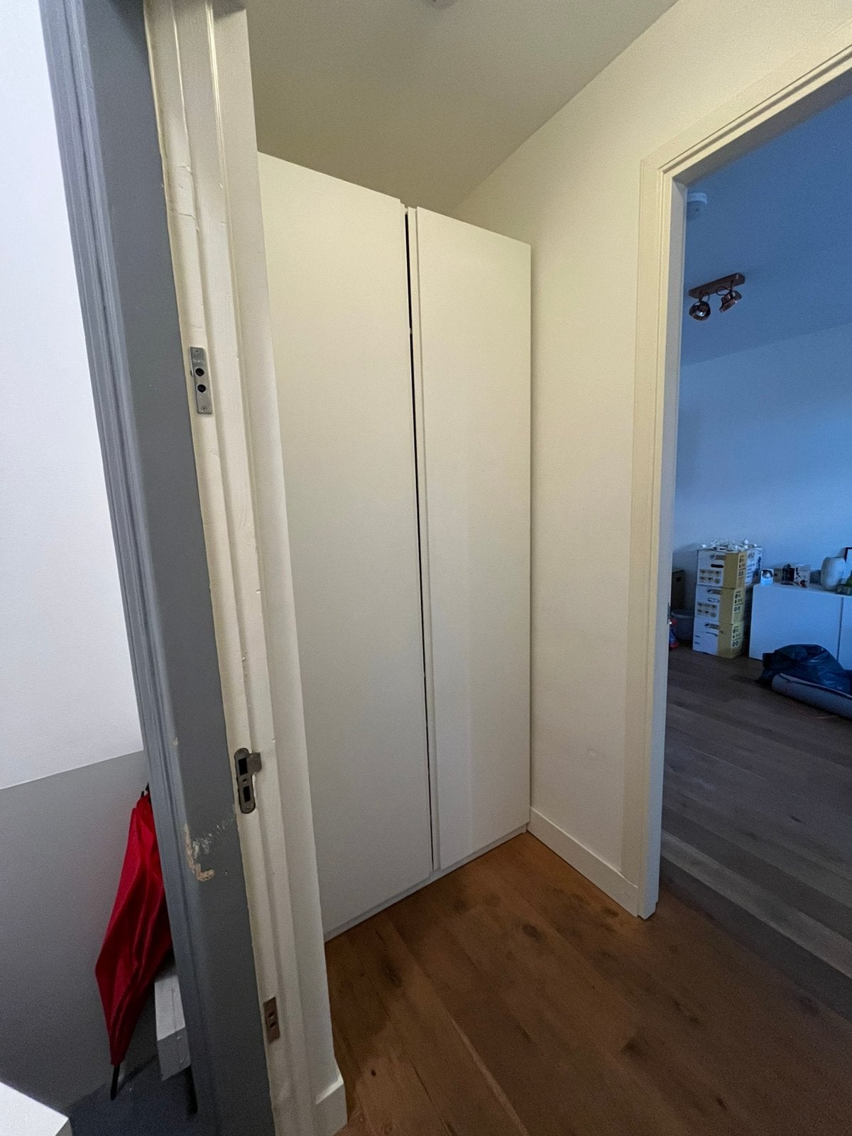 Ikea pax kast wit met deuren 238 hoog 100 breed, Ophalen, Gebruikt, 200 cm of meer, 50 tot 100 cm
