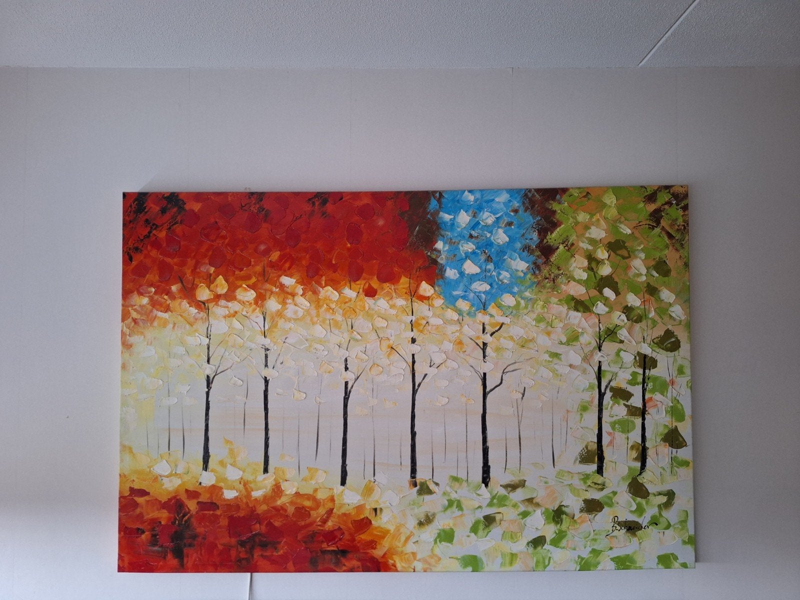 schilderij 180x120, Antiek en Kunst, Kunst | Schilderijen | Abstract, Ophalen