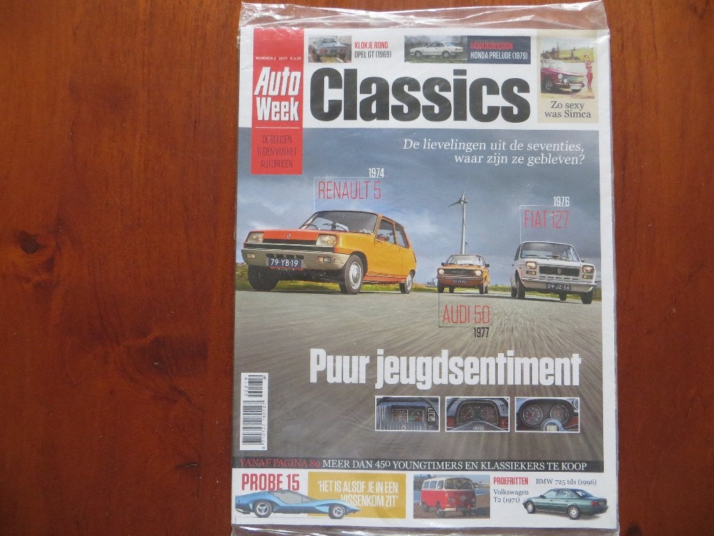 Autoweek Classics 2 2019 Renault 5, Audi 50, Fiat 127, Boeken, Ophalen of Verzenden, Nieuw, Audi