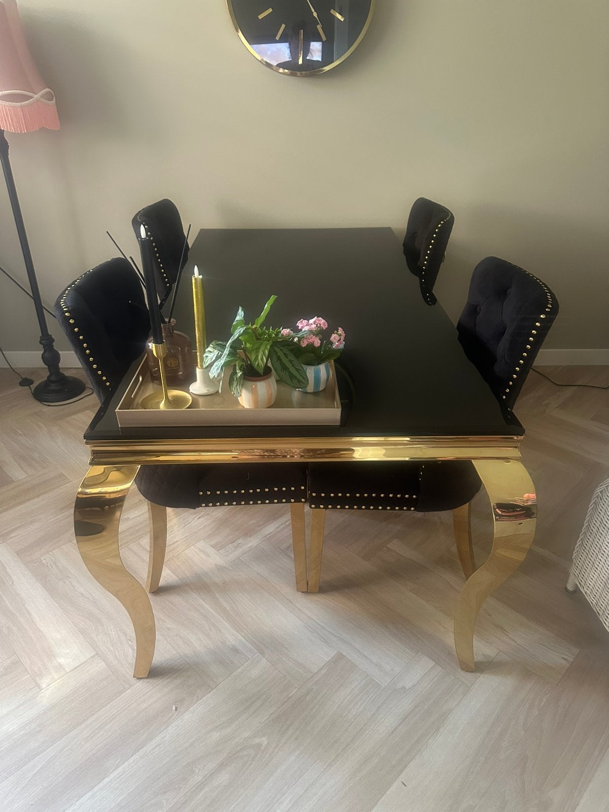 BAROK EETTAFEL PLUS STOELEN, Ophalen, 50 tot 100 cm, Zo goed als nieuw, 150 tot 200 cm