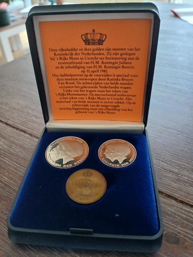 Munten, Setje, Koningin Beatrix, Zilver, Ophalen of Verzenden