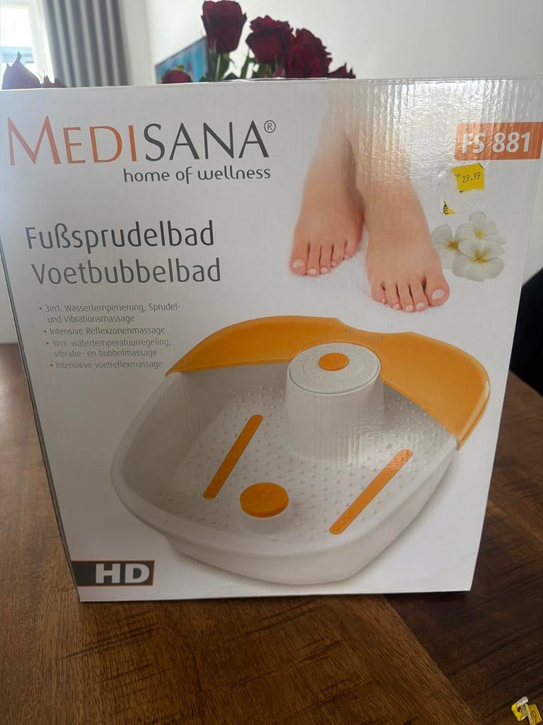 Medisana Voetbubbelbad FS 881 - Ontspanning voor uw voeten, Ophalen, Nieuw, Lichaamsverzorging