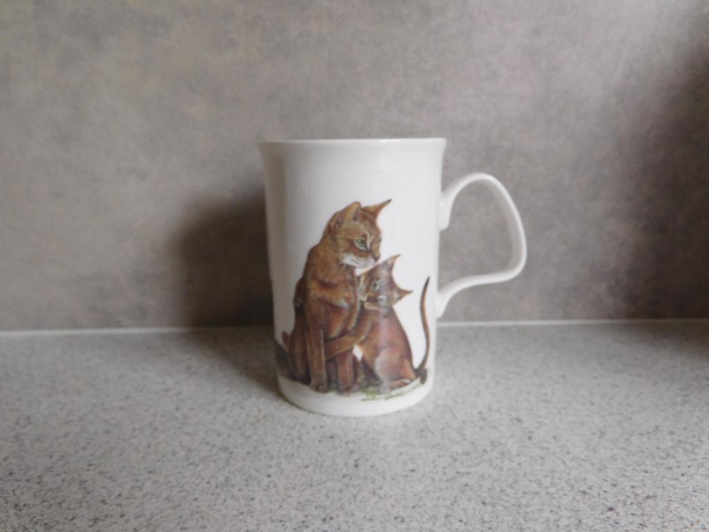 Mok Fine Bone China Cat Lovers Korthaar Roy Kirkham, Ophalen of Verzenden, Zo goed als nieuw, Overige stijlen, Kop(pen) en/of Schotel(s)