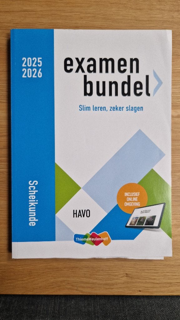 Examenbundel Scheikunde 2025/2026, Boeken, Ophalen of Verzenden, Zo goed als nieuw, HAVO, Scheikunde