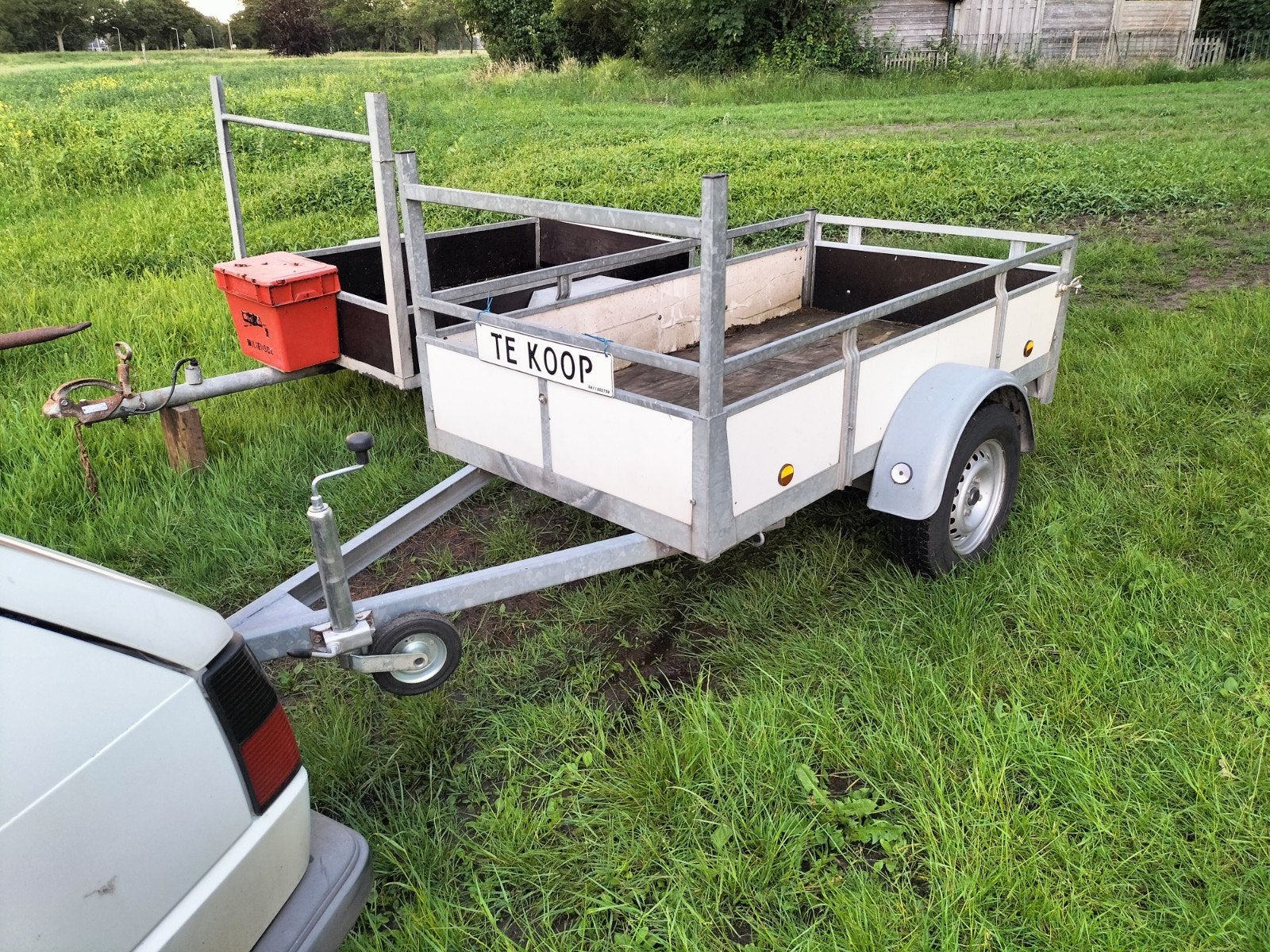 2x kar aanhanger aanhangwagen gegalvaniseerd & vouwagen, Auto diversen, Aanhangers en Bagagewagens, Ophalen of Verzenden, Gebruikt