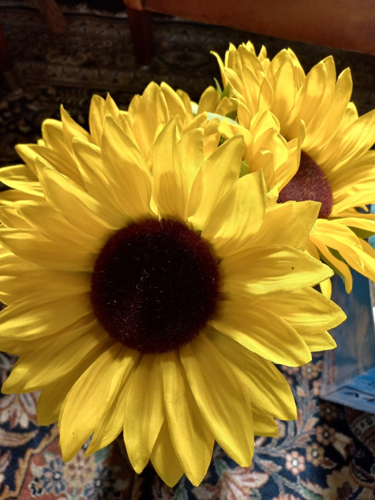 Zonnebloemen, Binnen, 70 cm, Kunstbloem, Ophalen of Verzenden