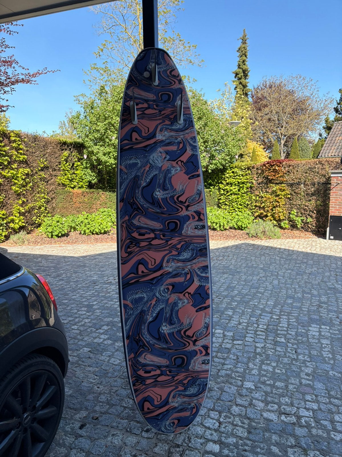Olaian softtop surfboard zo goed als nieuw compleet, Watersport en Boten, Golfsurfen, Ophalen, Zo goed als nieuw, Longboard