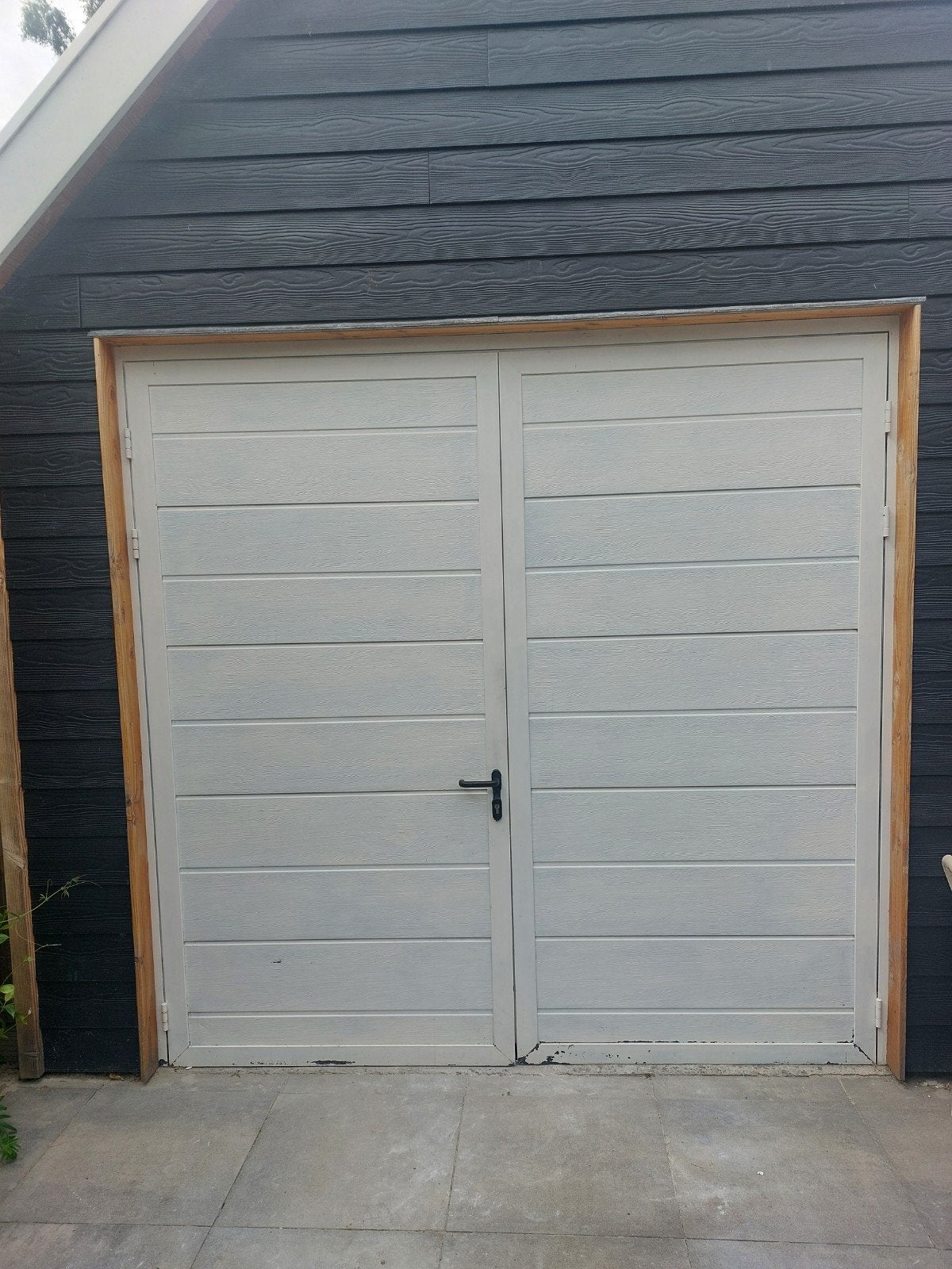 Novofem Aluside Garagedeuren - B 246 x H 238 cm, Ophalen, Gebruikt, Garagedeur, Metaal