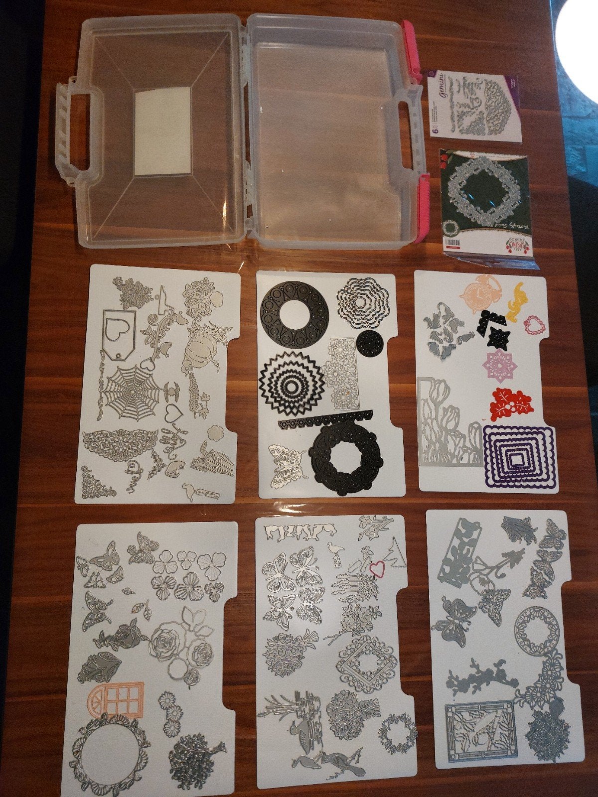 Stans- en embossingmalletjes op magneet platen met opbergbox, Ophalen of Verzenden