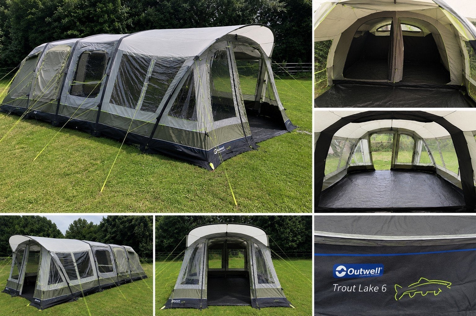 Outwell Trout Lake 6 Tent - Ruime Gezinstent, Ophalen, Gebruikt