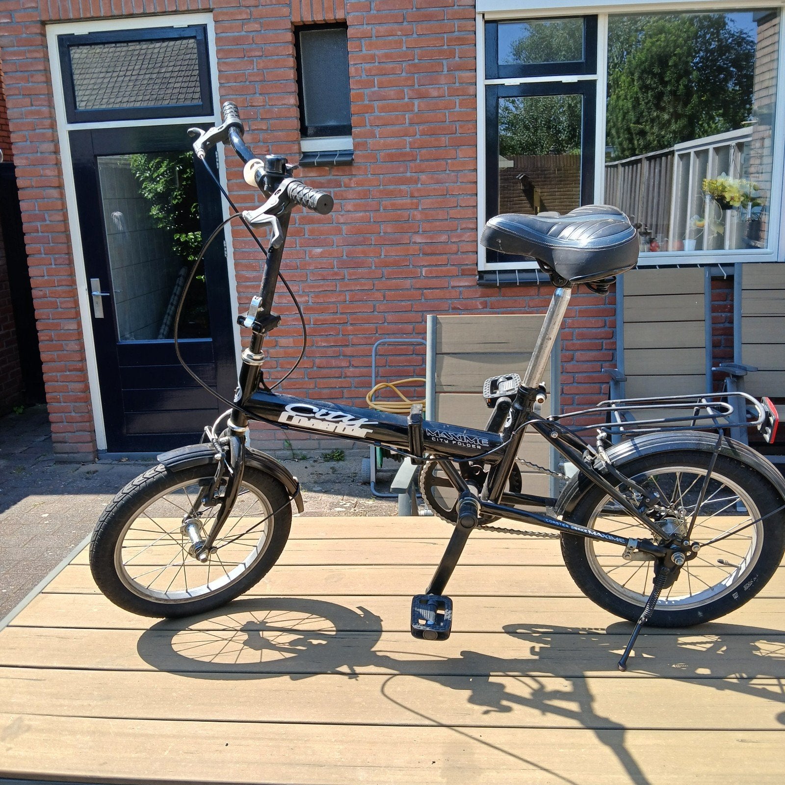 Opvouwbare fiets - Zo goed als nieuw, Ophalen, Zo goed als nieuw, Totaal opvouwbaar, Velgrem
