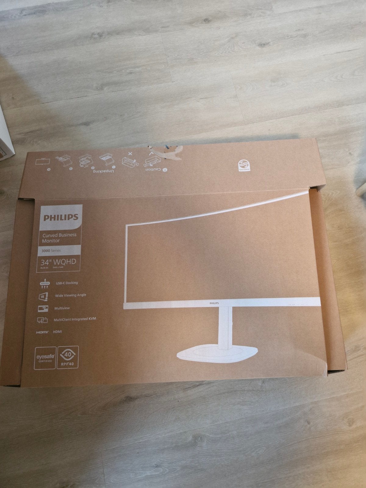 Philips Curved Business Monitor 34" WQHD - Nieuw in doos, Ophalen, Nieuw, Quad HD (2K), Curved