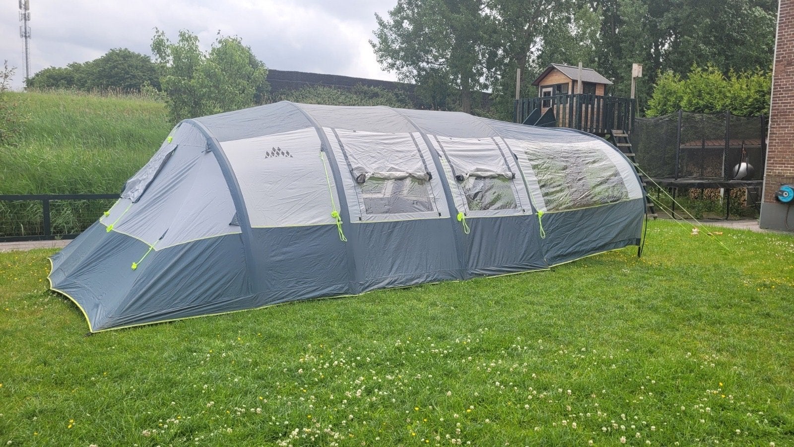 OBELINK Portico Easy Air 6 persoons luchttunneltent, Ophalen, Zo goed als nieuw, Tot en met 6