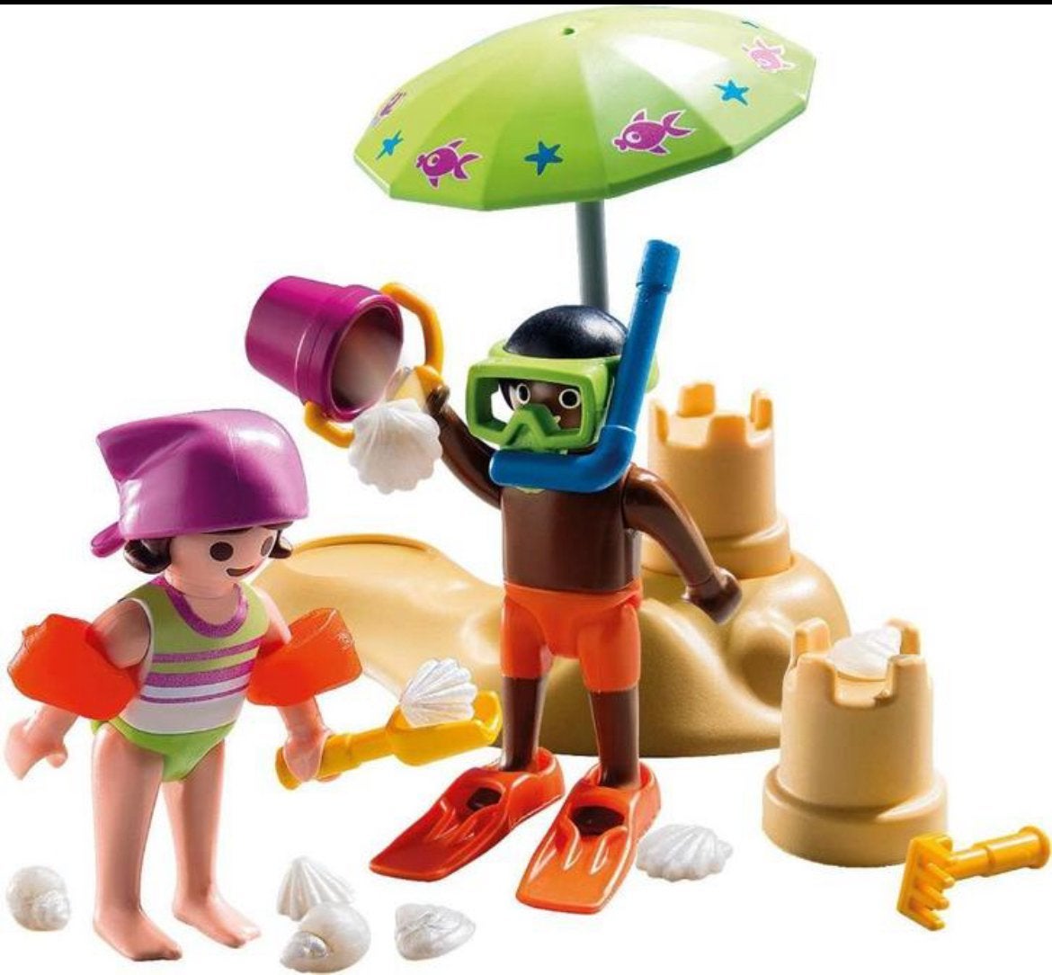 Playmobil 9085 - Kinderen met Zandberg (strandset), Gebruikt, Complete set, Ophalen of Verzenden, Summer fun