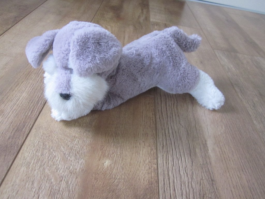 Topeq Warenhandels grijs-wit superzacht pluche hond knuffel, Overige merken, Overige karakters, Middelgroot (20 tot 80 cm), Meerkleurig