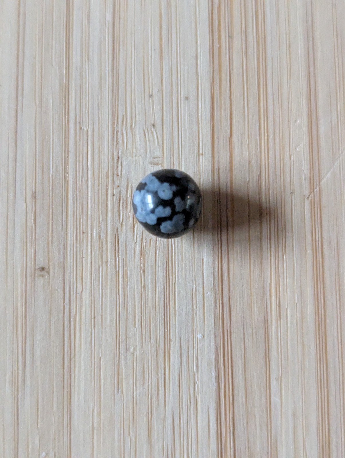 Melano spec Gemstone Snowflake obsidian ball, Ophalen of Verzenden, Nieuw