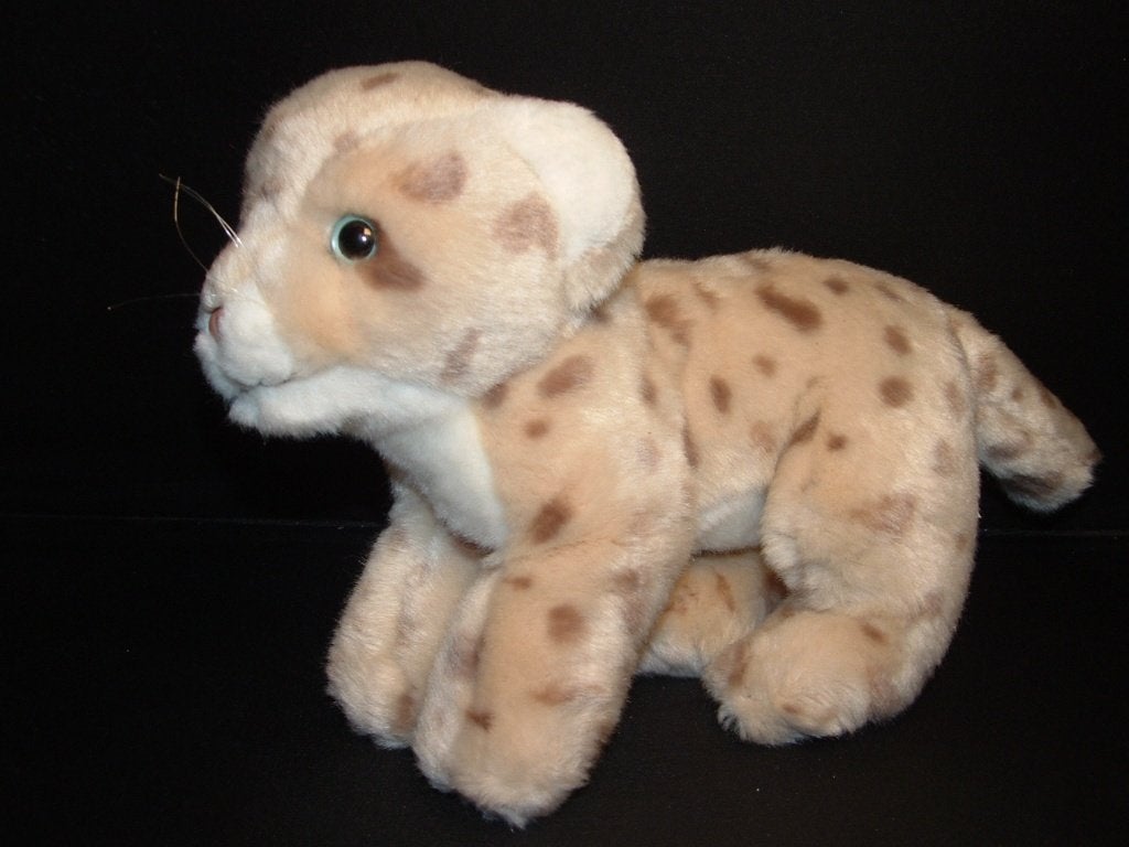 UNI TOYS LEOSCO LUIPAARD WELP PLUCHE WOLLIG ECRU MET, Ophalen of Verzenden, Nieuw, Overige typen