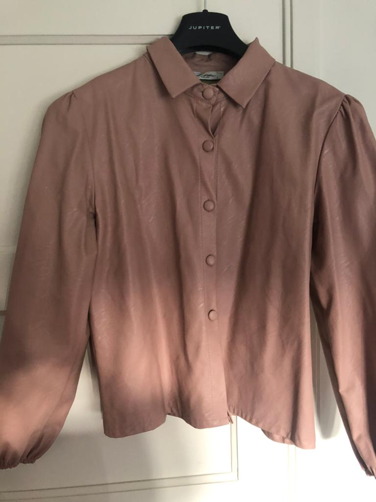 Ambika poederroze imitatie leren blouse maat L NIEUW, Ophalen of Verzenden, Nieuw, Maat 42/44 (L), Roze