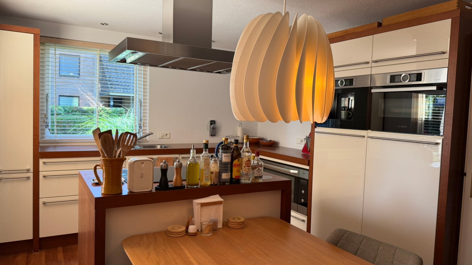 Keuken met kookeiland en A-apparatuur!! Merk Rotpunkt!! XL, Ophalen, Wit, Overige typen, Zo goed als nieuw