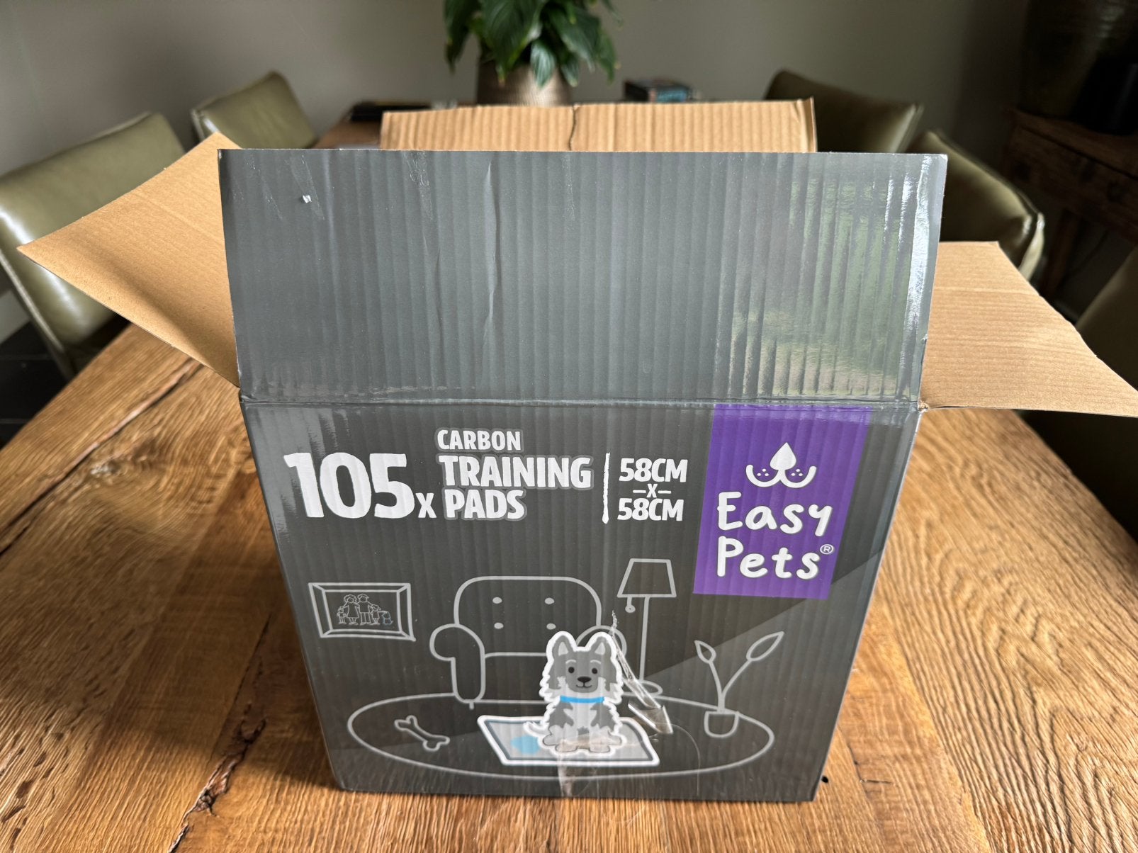 Easy Pets large training pads 58 x 58 cm grijs, Dieren en Toebehoren, Ophalen of Verzenden, Nieuw