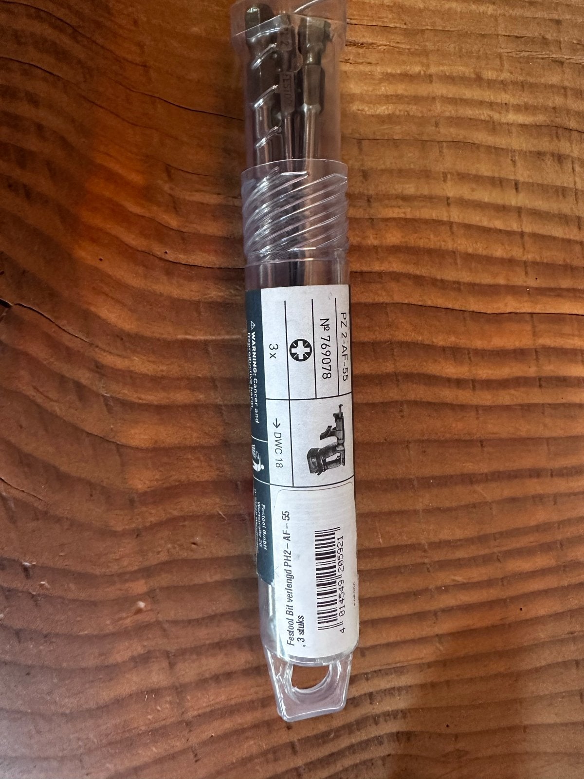 Festool Bit verlengd PH2-AF-55, 3 stuks, Ophalen of Verzenden, Nieuw, Overige typen